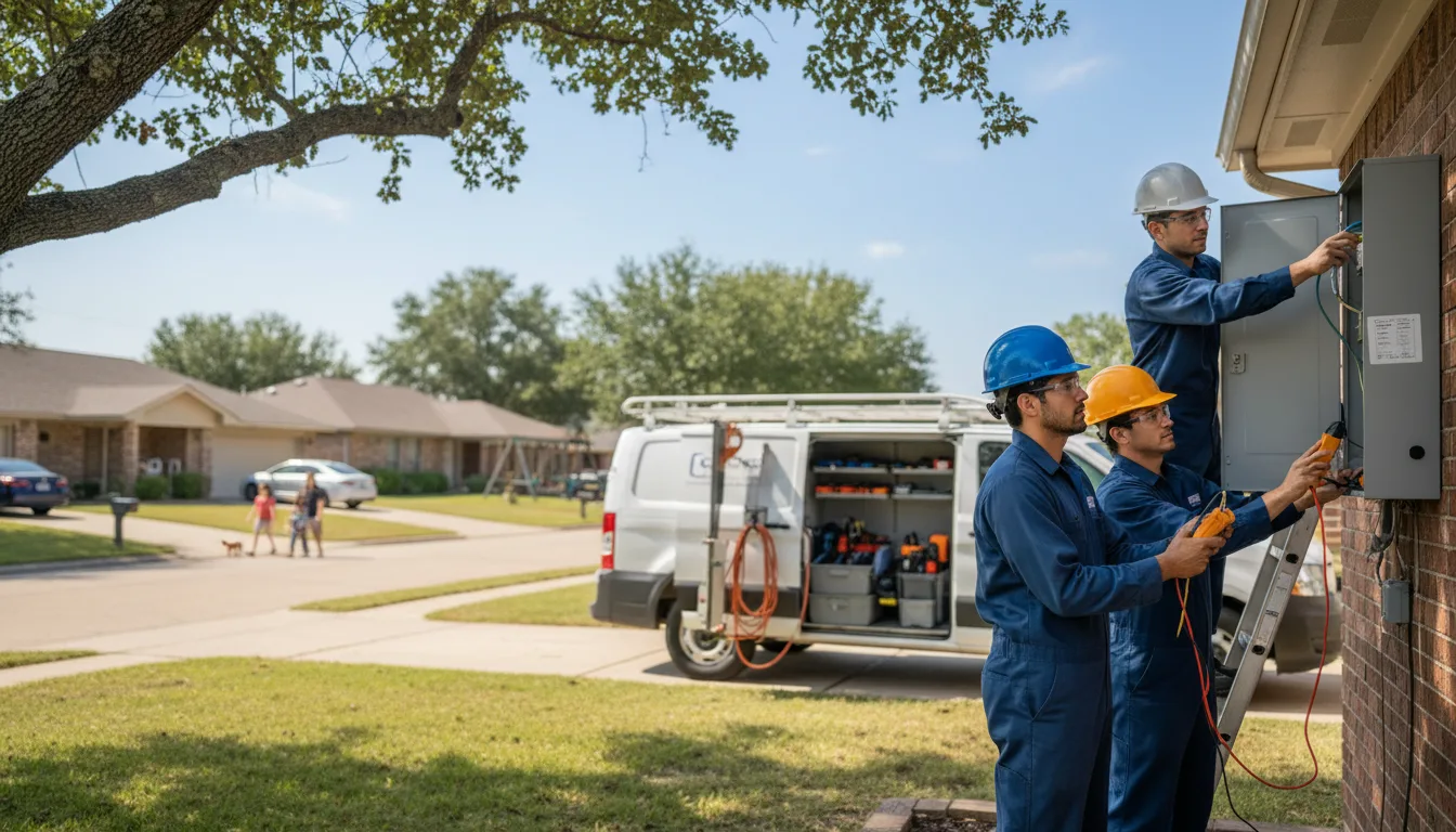 Certified electrician providing emergency electrical services in Rockwood, TX
